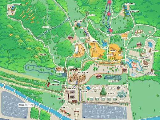 青田景区手绘地图在紧急疏散与救援中的重要作用 ？